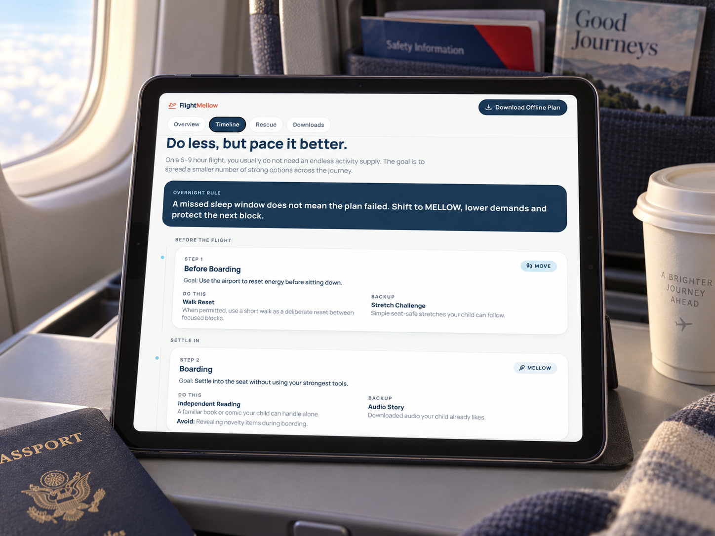 FlightMellow Personalized Flight Plan